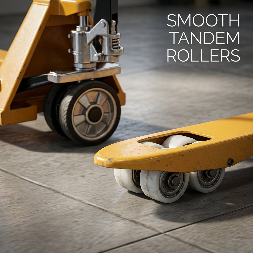 Hand Truck Pallet Jack (Wide) 3,4,5 ton - BAS Kuwait Bab Al Saif 
