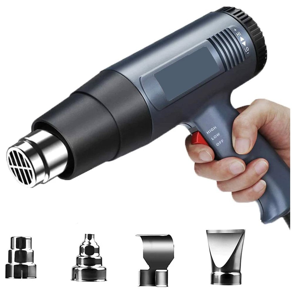 Variable Hot Heat Gun I Hot Air Gun 2000 W Variable Temperature Control with 2-Temp