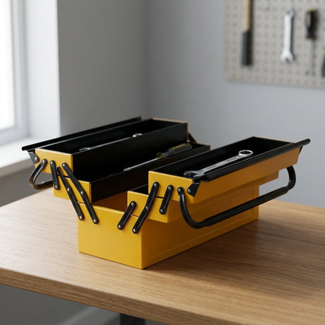Heavy Duty Iron Tool Storage Box With 3 Layers DINGQI BRAND - BAS Kuwait Bab Al Saif 