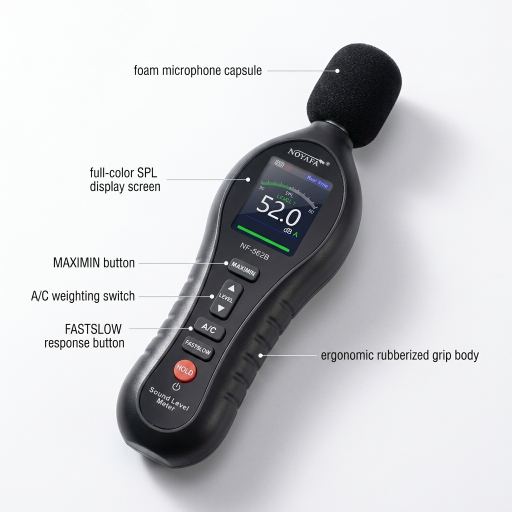 Professional Noise Detector Clear Reading Audio Equipment - BAS Kuwait