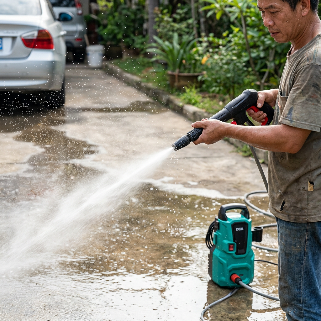High Pressure Washer 1080W 90bar DCA Brand - BAS Kuwait
