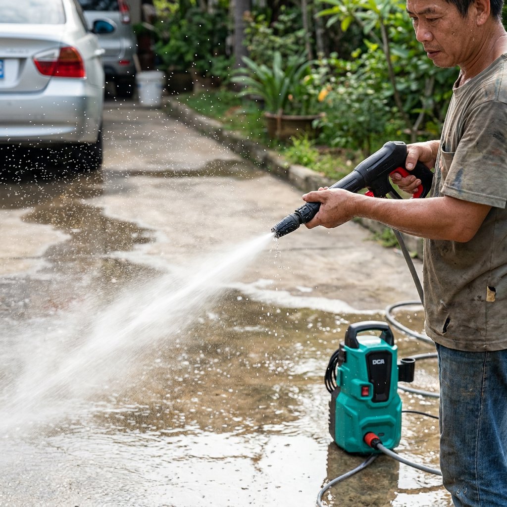 High Pressure Washer 1080W 90bar DCA Brand - BAS Kuwait Bab Al Saif 