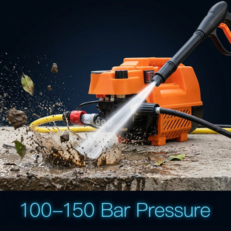 High Pressure Washer 1800W | Pure Copper Motor | Portable Vehicle Cleaning - BAS Kuwait Bab Al Saif 