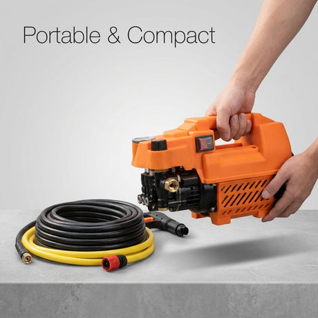 High Pressure Washer 1800W | Pure Copper Motor | Portable Vehicle Cleaning - BAS Kuwait Bab Al Saif 