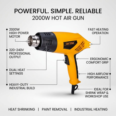 Hot Air Gun heat Gun 2000W DINGQI BRAND - BAS Kuwait Bab Al Saif 