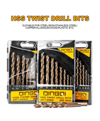 HSS Twist Drill Bits Set Heavy Duty DINGQI BRAND - BAS Kuwait