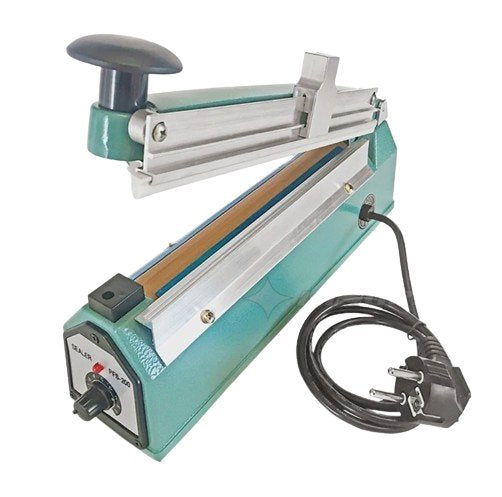 Impulse Plastic Sealer with Side cutter / Sealing machine with cutter (Aluminum) - BAS Kuwait Bab Al Saif Standard 200Mm / 8" 
