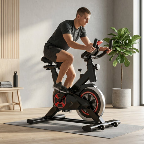 Indoor Spinning Bike I Home Exercise bike for fitness training - BAS Kuwait Bab Al Saif 