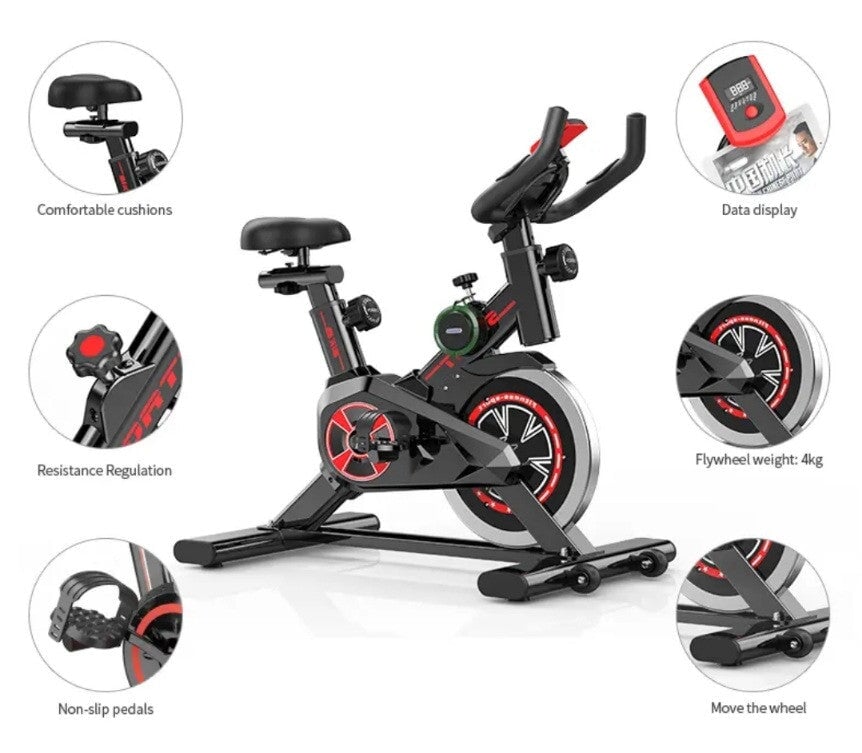 Indoor Spinning Bike I Home Exercise bike for fitness training - BAS Kuwait Bab Al Saif 