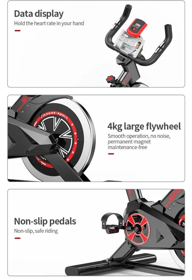 Indoor Spinning Bike I Home Exercise bike for fitness training - BAS Kuwait Bab Al Saif 