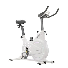 Indoor Spinning Bike I Home Exercise bike for fitness training - BAS Kuwait Bab Al Saif White Without Fitting 
