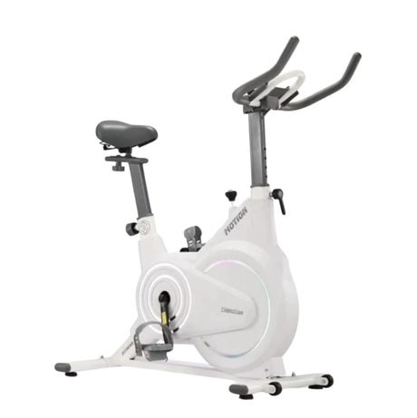 Indoor Spinning Bike I Home Exercise bike for fitness training - BAS Kuwait Bab Al Saif White Without Fitting 