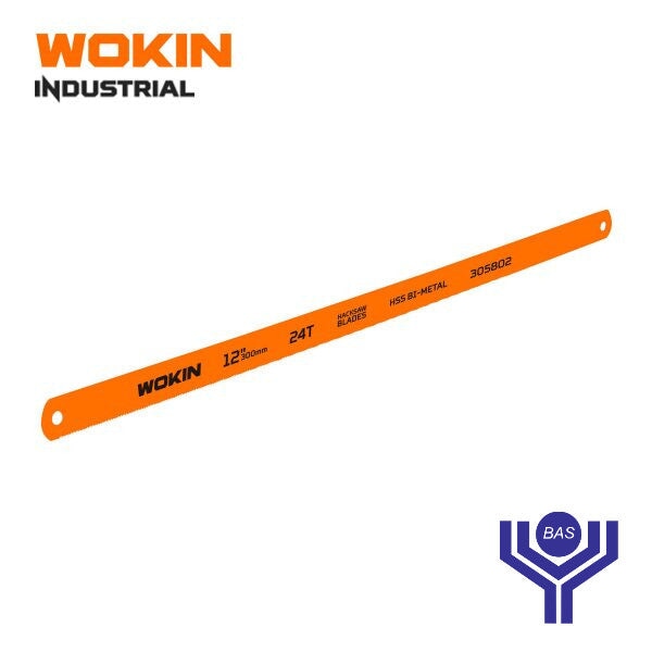 Industrial Bi-Metal Hacksaw Blade Wokin Brand - BAS Kuwait Bab Al Saif Standard 300 X 12Mm / 12″ X 1/2″ 
