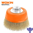 Industrial Cup Wire Brush with nut Wokin Brand - BAS Kuwait Bab Al Saif Standard 75Mm 