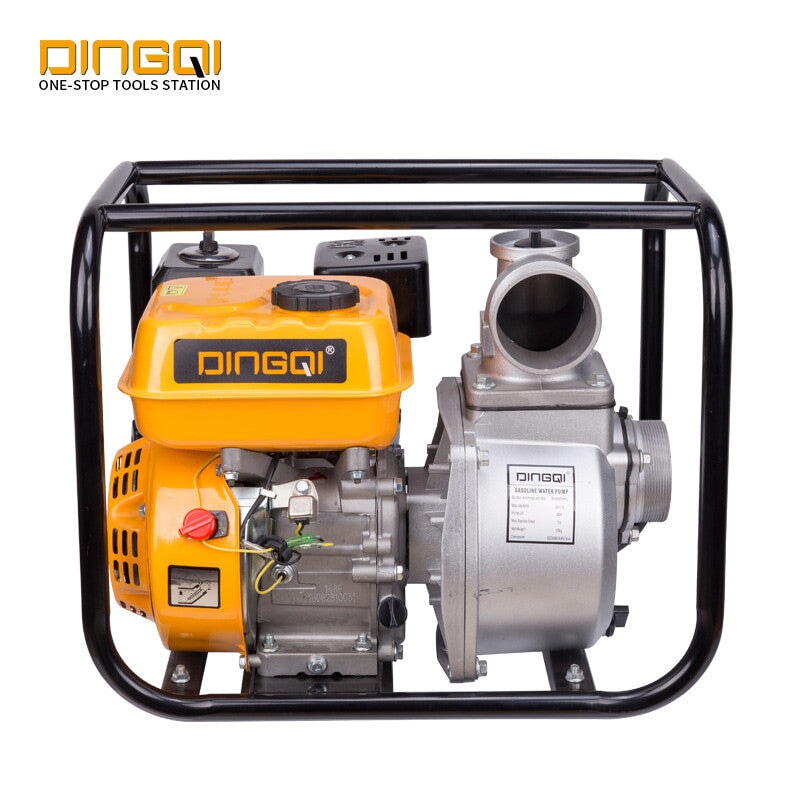 Industrial Gasoline Water Pump Machine 3" DINGQI BRAND - BAS Kuwait Bab Al Saif Yellow D104102 