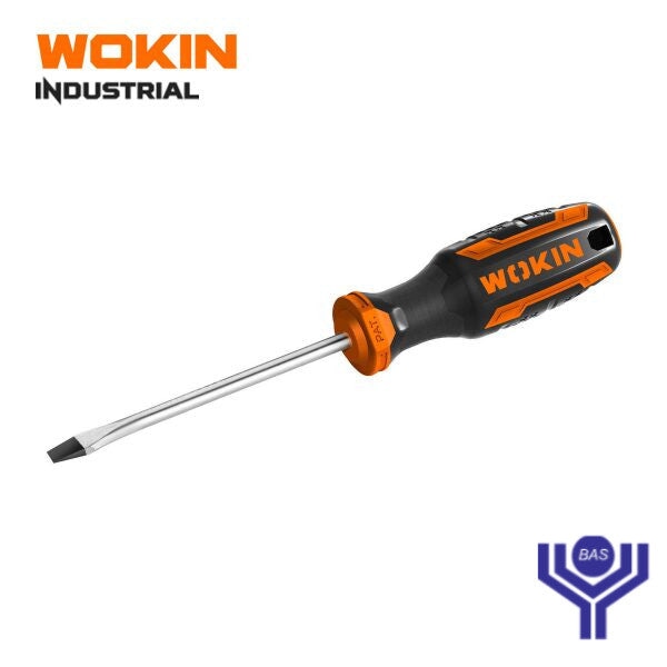 Industrial Slotted Screwdriver Wokin Brand - BAS Kuwait Bab Al Saif Standard 6.5 X 1.2 X 150Mm 