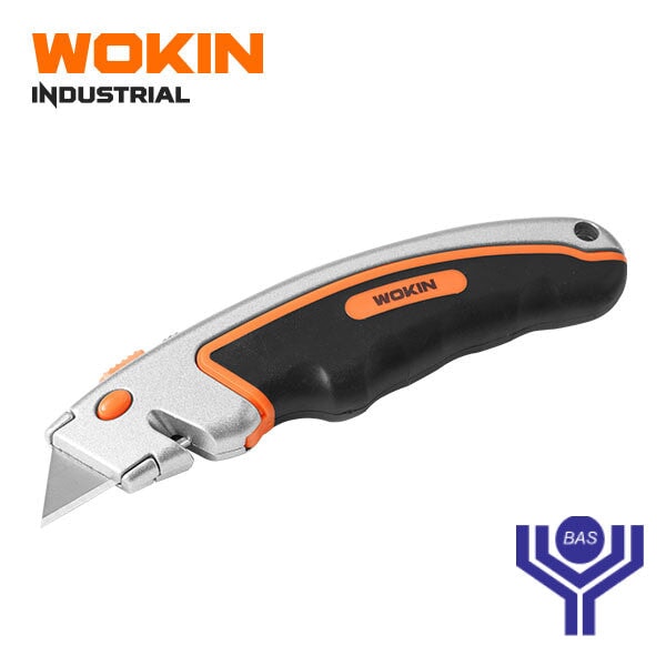Industrial Utility Knife with Aluminium alloy body 61 x 19mm Wokin Brand - BAS Kuwait Bab Al Saif Standard 61 X 19Mm 