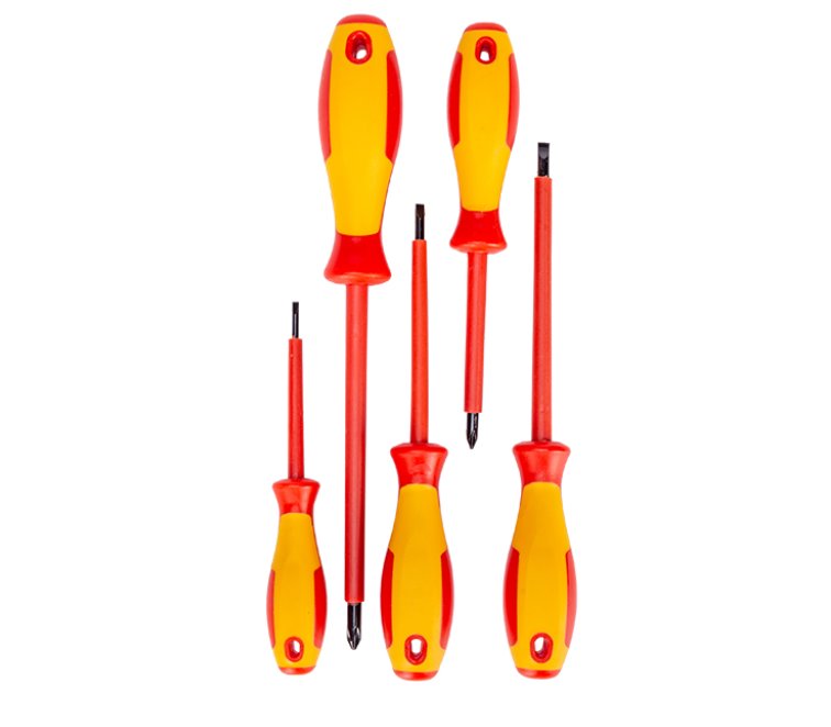 Insulated Screwdriver Multi-function 5pcs Set DINGQI BRAND - BAS Kuwait Bab Al Saif Standard Standard 