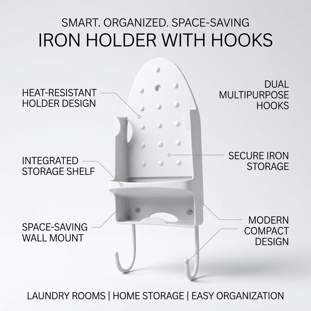 Iron Holder with Hooks - BAS Kuwait Bab Al Saif 