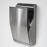 Wall mounted jet hand dryer in brushed 304 stainless steel with touch panel and hands-in slot - BAS Kuwait