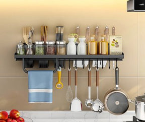 Kitchen Stainless Steel Rack for Wash basin top - BAS Kuwait Bab Al Saif Black 40Cm 