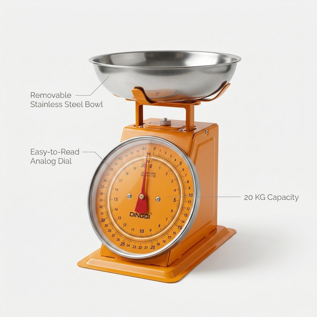 Kitchen Weight Measuring Weighing Scale 20KG Capacity DINGQI BRAND - BAS Kuwait Bab Al Saif 