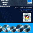 Koll Brand - Circular Saw blades GERMANY for cutting aluminum and wood laminate- blade Sound proof, vibration resistance- BAS Kuwait Koll Transparent P100 