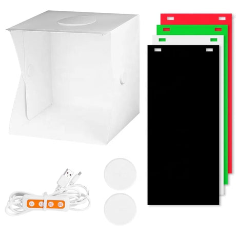LED Portable Folding Photo Studio Light Box 20 cm - BAS Kuwait Bab Al Saif Standard 20cm 