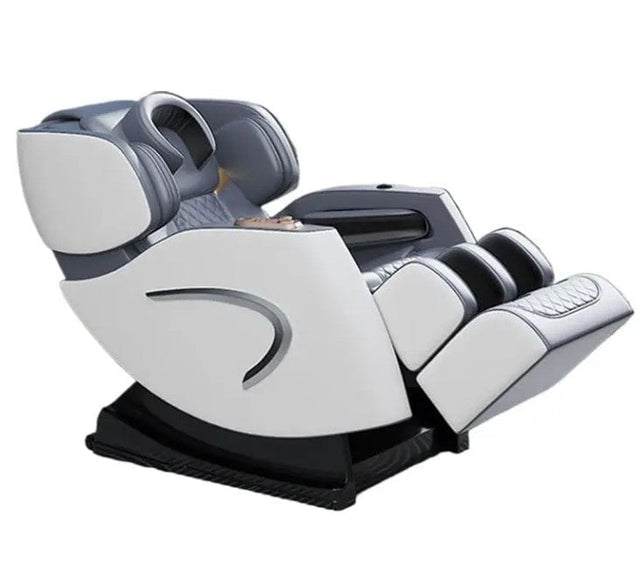 Luxury Full Body Massage Chair 5D Zero Gravity Therapy Full Body Recliner - BAS Kuwait Bab Al Saif White Standard 