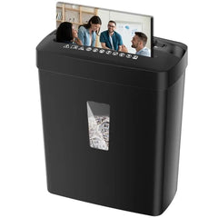 Mini cross cut paper shredder 6 sheets 13L Shredder machine - BAS Kuwait