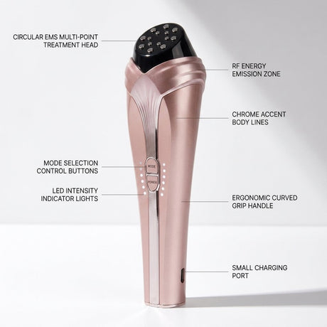 MLAY S05 RF Face Tightening and Massager Beauty Device | 3 Interchangeable Heads - BAS Kuwait Bab Al Saif 