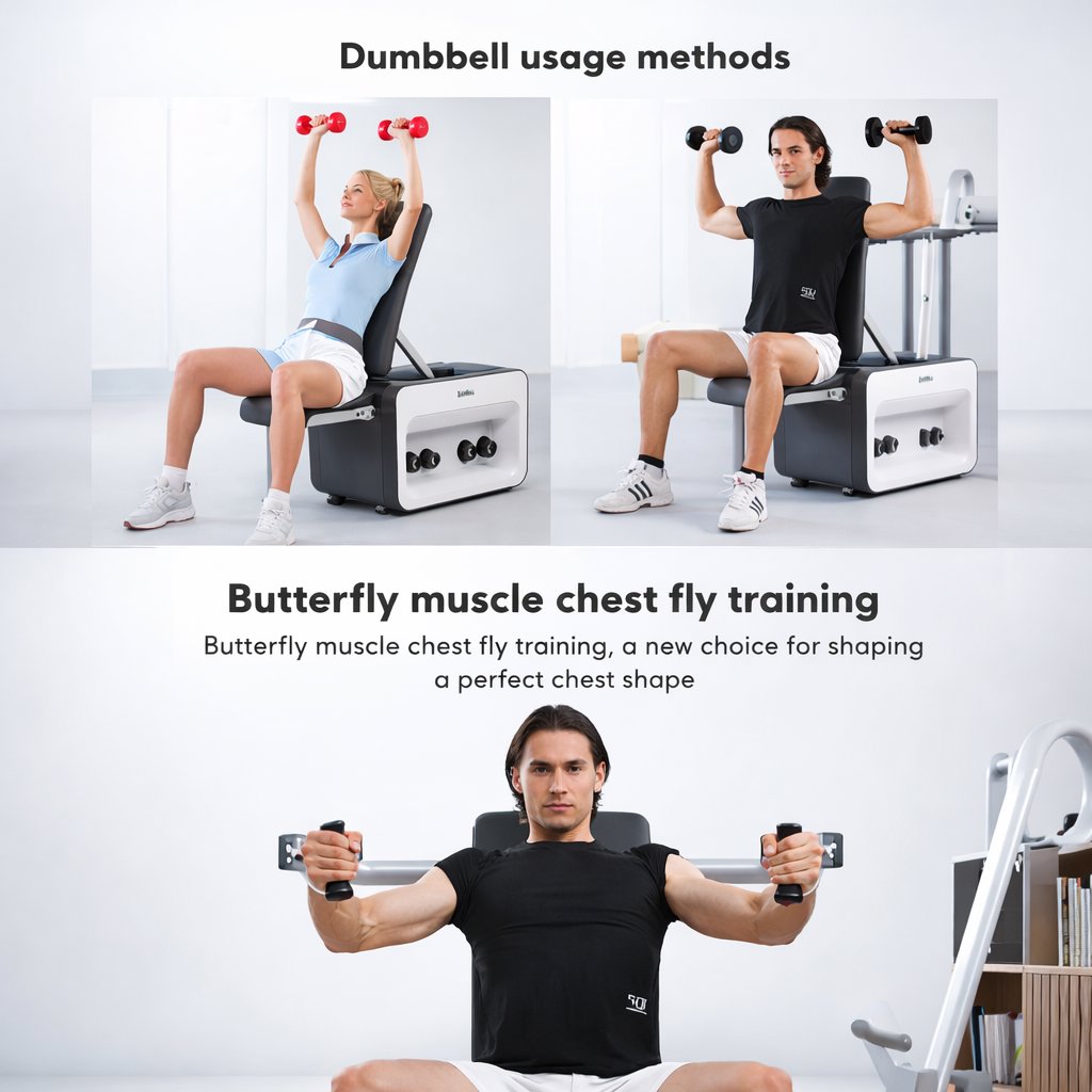 Multi-Function Training Bench All In One Fitness Machine - BAS Kuwait Bab Al Saif 