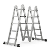 Multipurpose Aluminium Ladder Foldable design 24 Steps - BAS Kuwait Bab Al Saif 