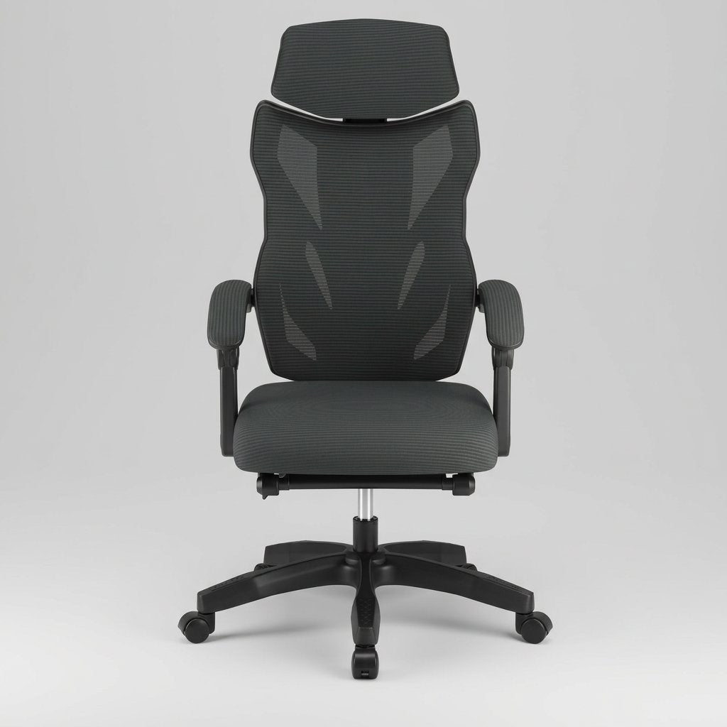Office Chair Modern Nylon Base Adjustable Reclining Height Adjustable - BAS Kuwait Bab Al Saif 