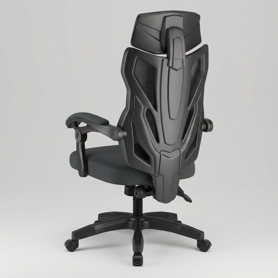 Office Chair Modern Nylon Base Adjustable Reclining Height Adjustable - BAS Kuwait Bab Al Saif 
