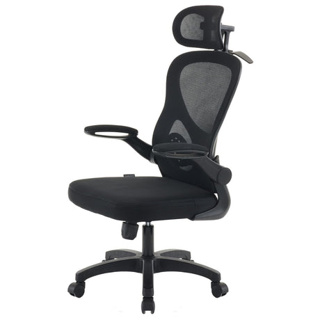 Office Chair Modern Nylon Base Adjustable Reclining Height Adjustable - BAS Kuwait Bab Al Saif Black Standard 