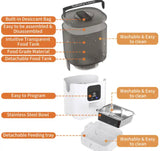 PAPIFEED Automatic Smart Remote Food Dispenser Feeder 3L For Pets Cats And Dogs - BAS Kuwait Bab Al Saif 