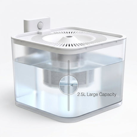 PAPIFEED Smart water fountain for Pet cats Dogs filter anti spill water bowl Hygienic Pets 2.5 Liter - BAS Kuwait Bab Al Saif 