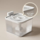 PAPIFEED Smart water fountain for Pet cats Dogs filter anti spill water bowl Hygienic Pets 2.5 Liter - BAS Kuwait Bab Al Saif 