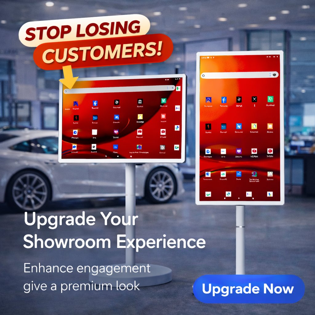 Portable 32" Smart Touchscreen TV with remote | Android 15 | 8GB+128GB | BAS Kuwait Bab Al Saif 