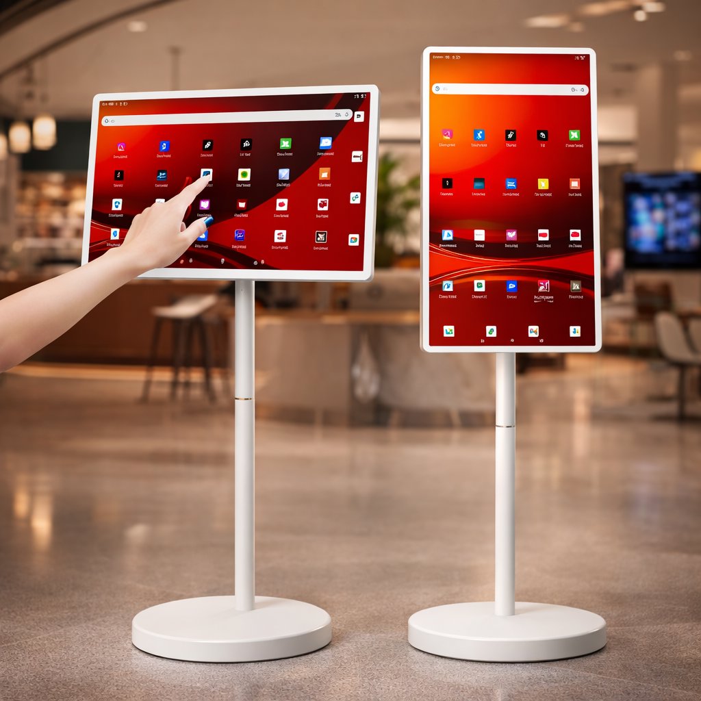 Portable 32" Smart Touchscreen TV with remote | Android 15 | 8GB+128GB | BAS Kuwait Bab Al Saif 