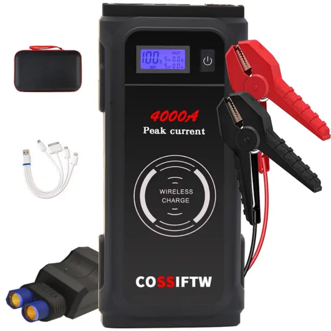 Portable Car Jump Starter 4000A (8 cylinder Car) - BAS kuwait Bab Al Saif Standard Standard 