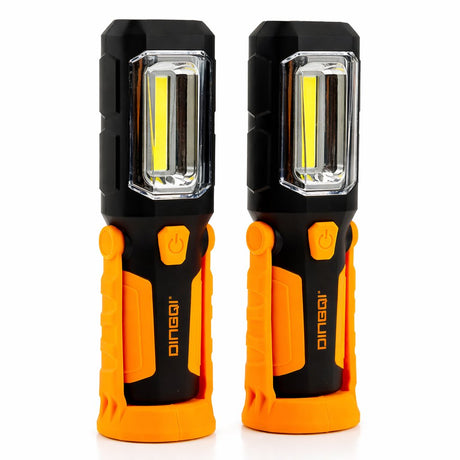 Portable Torch Light Flash Light 2W With Magnetic and Rotatable Hook - BAS Kuwait Bab Al Saif 