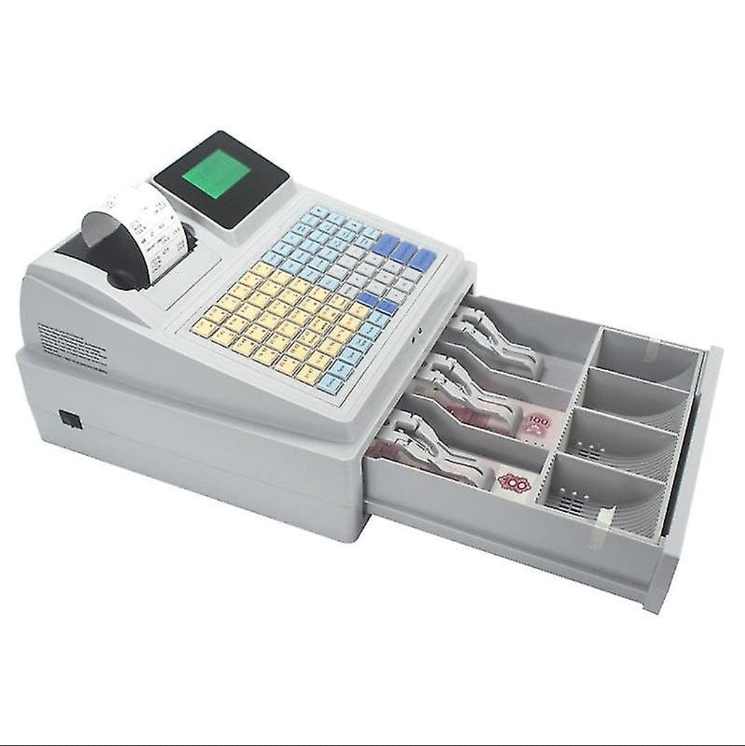 POS Cash Register Machine with Barcode Label Printing - BAS Kuwait Bab Al Saif Grey Standard 