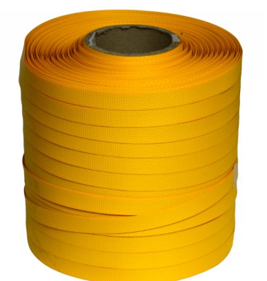 PP Yellow Packing Strip 5/8" (BIG) - BAS Kuwait Bab Al Saif Yellow 5/8" 