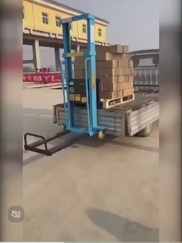 Forklift 1 Ton 1.6 Meter I Stacker Truck with Auto Lift I Lithium Battery - BAS Kuwait