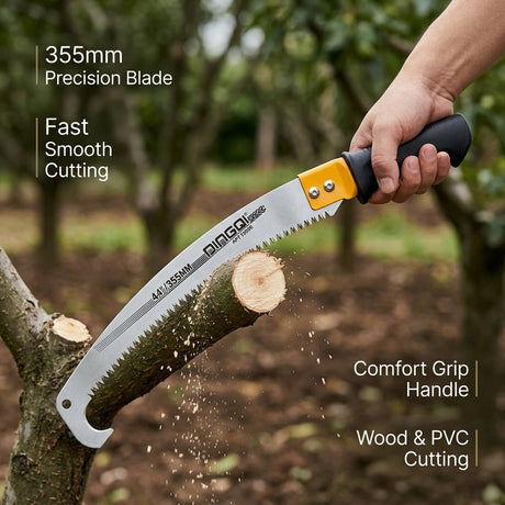Pruning Hand Saw 355mm I Back Saw for Garden Dingqi Brand- BAS Kuwait Bab Al Saif 