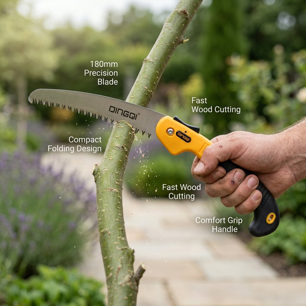 Pruning Saw High Quality Wood Cutting 180mm DINGQI BRAND - BAS Kuwait Bab Al Saif 