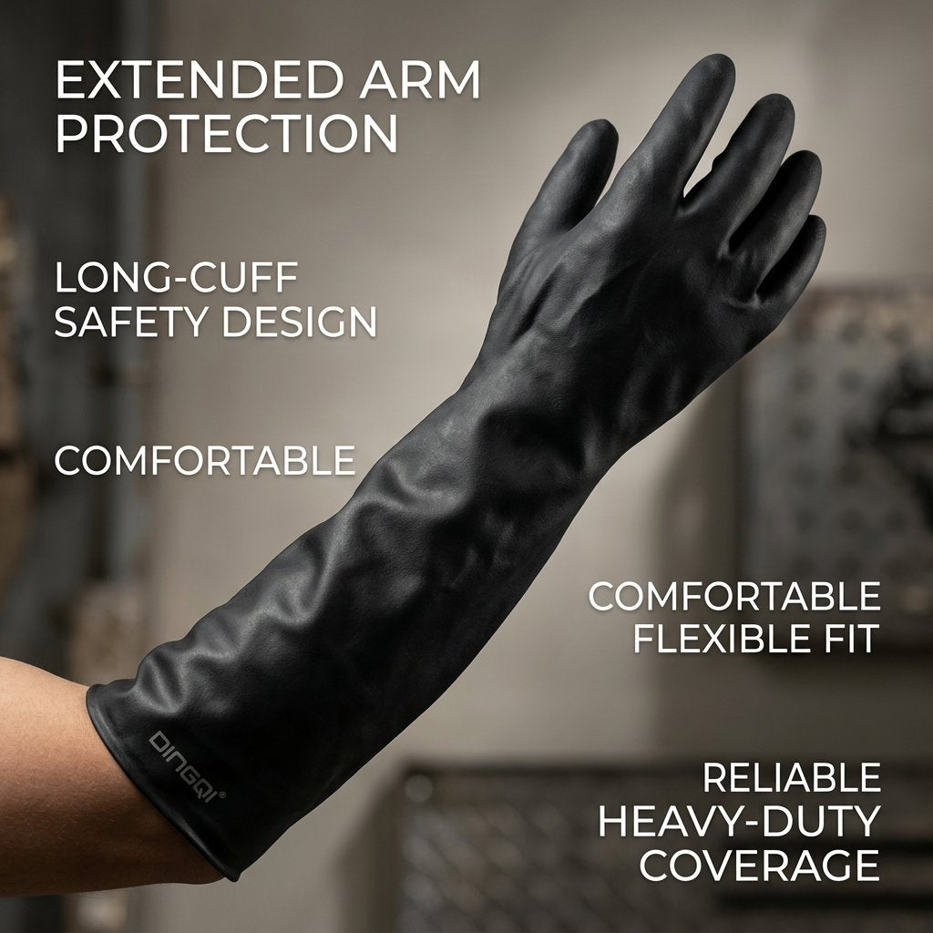 PVC Gloves 100G Dingqi Brand - BAS Kuwait Bab Al Saif 