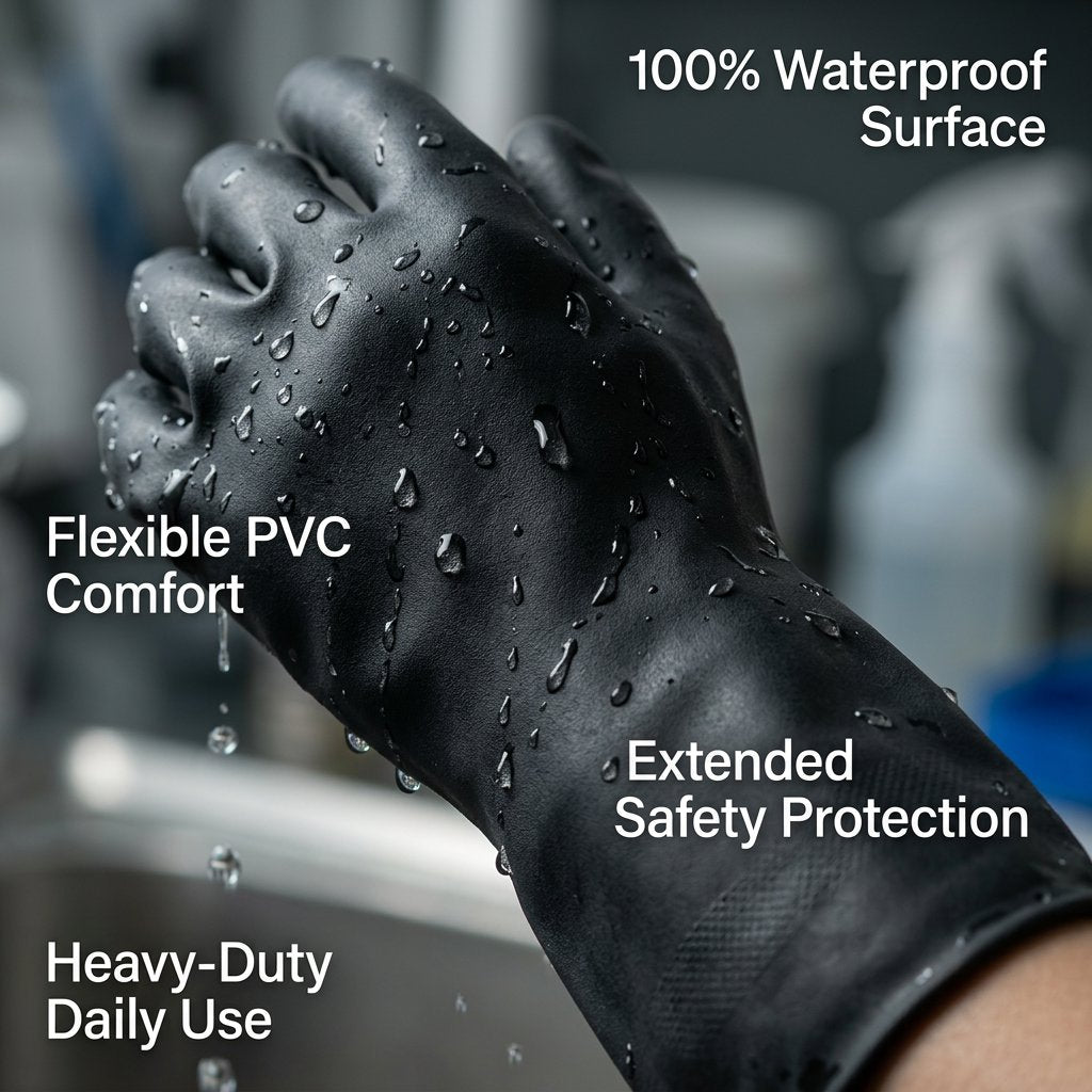 PVC Gloves 100G Dingqi Brand - BAS Kuwait Bab Al Saif 
